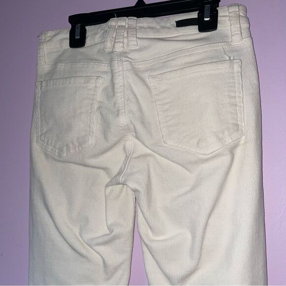 Kut from the Kloth Size 2 Mia Toothpick Skinny White Corduroy Pants - Picture 5 of 8